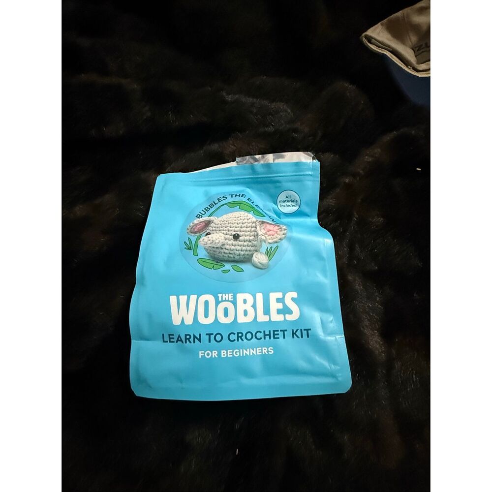 The Woobles Bubbles The Elephant - Crochet Kit - DISCONTINUED RETIRED RARE NEW